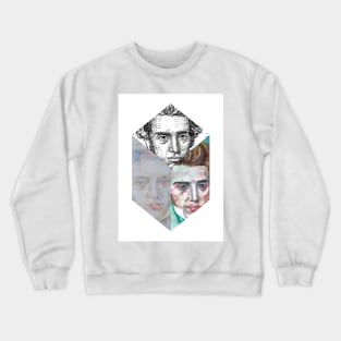 THREE TIMES SOREN KIERKEGAARD .2 Crewneck Sweatshirt